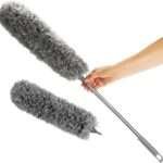 Feather Duster with Telescopic Handle and Replacement Head , Dust Mop for high Ceilings