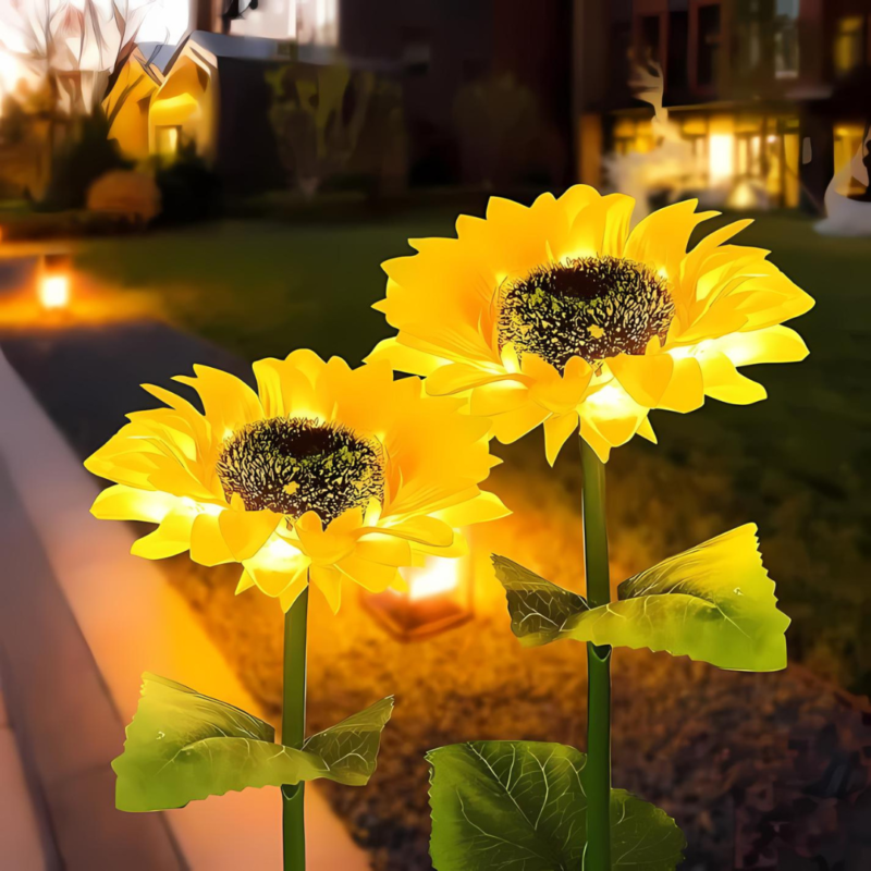 Solar Sunflower Lights