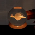 3D Galaxy Crystal Lamp